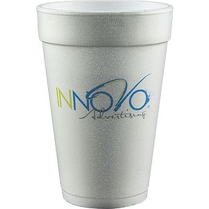 16 oz Foam Cup - White - Digital