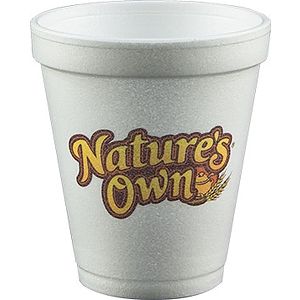 8 oz Foam Cup - White - Digital