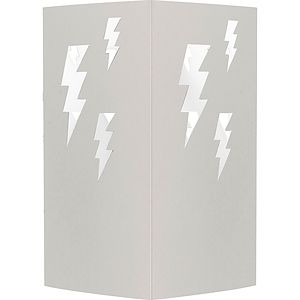 Table Luminary Card Stock 12pt 4 Sided Lightning 4.25"x 4.25" x 8" - White