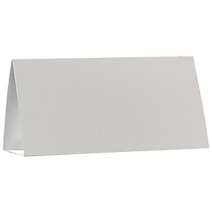 Table Tent Card Stock 12 pt 2 Sided 6.25" x 3" x 2" - White