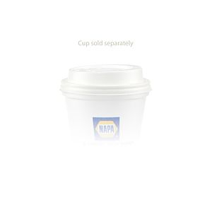 10 oz Foam Cup Domed Lid - White