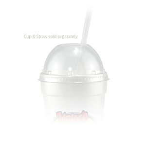 14/16/20/24 oz Foam Cup Open Domed Lid - Clear