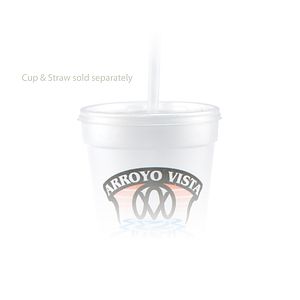 14/16/20/24 oz Foam Cup Straw Slot Lid - Frosted