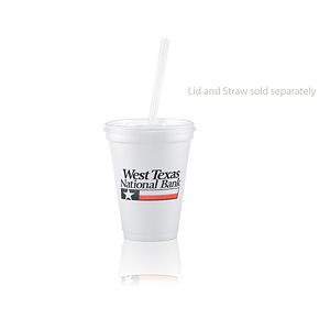 12 oz Foam Cup - White - Hi-Speed