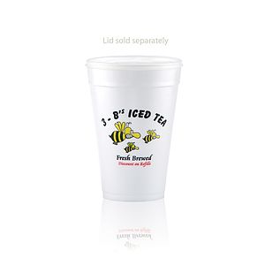 32 oz Foam Cup - White - Hi-Speed