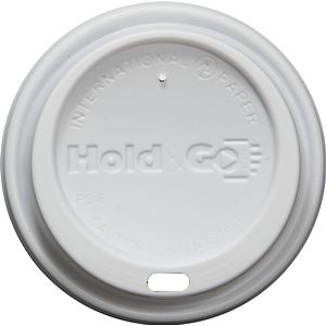 8 oz Insulated Paper Cup Domed Lid - White