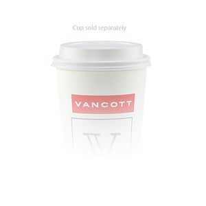 10/12/16/20 oz White Cup Domed Lid - White