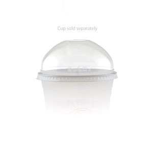 16/24 oz Soft Sided Cup Open Domed Lid - Clear