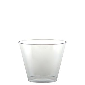 9 oz Clear Hard Plastic Rocks Cup -Tradition