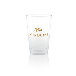 12 oz Clear Fluted Plastic Cup -Tradition