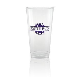 16 oz Clear Fluted Plastic Cup -Tradition