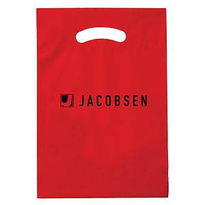 9X13X2 Custom Fold Over Die Cut Bag - LOW MINIMUM 