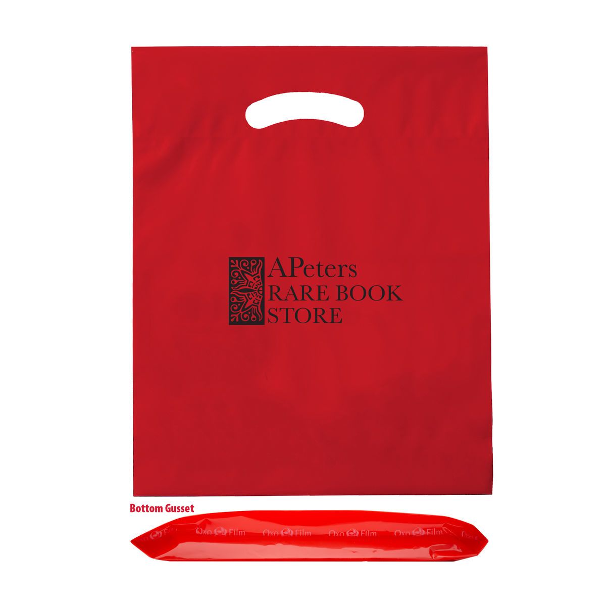 18X22X3 Custom Fold Over Die Cut Bag - LOW MINIMUM