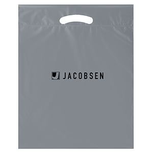 9X13X2 Custom Fold Over Die Cut Bag - LOW MINIMUM 