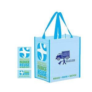 100% R.P.E.T. Laminated Bag w/stock design