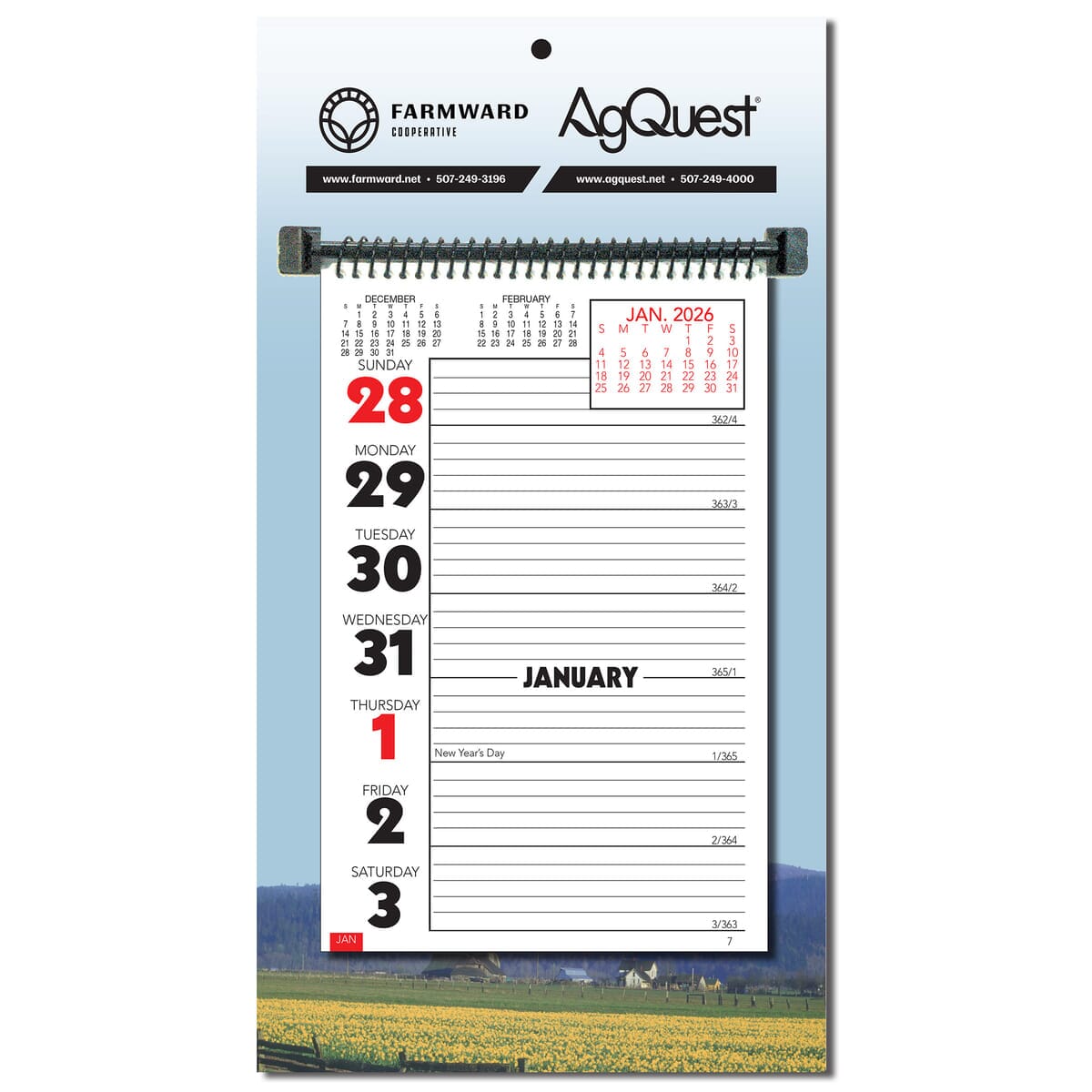 Stock Almanac Weekly Memo Wall Calendar - Scenic
