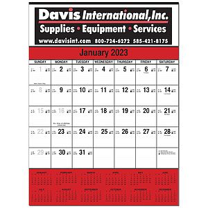 12 Sheet Contractor Wall Calendar