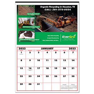Single Photo 12 Month Apron Wall Calendar