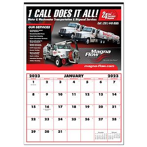 Single Photo 12 Month Apron Wall Calendar