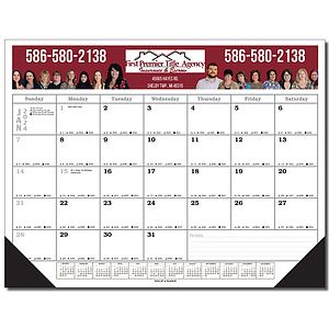 Desk Planner Blotter Calendar - Full Color