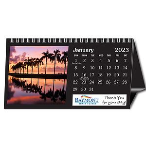 Custom Tent Desk Calendar - 5.5"x3"