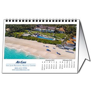 Custom Desk Tent Calendar - 8.5" x 6"