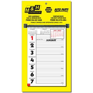 Full Color Almanac Week View Wall Calendar