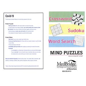 Large Print Combination Puzzle Book - Saddle Stitched
