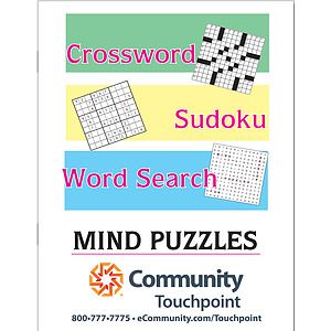 Large Print Combination Puzzle Book - Saddle Stitched