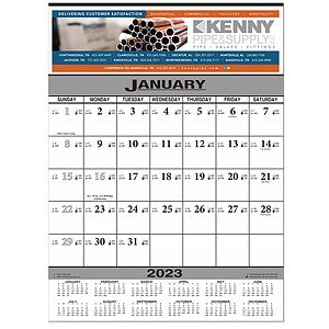 Economy Contractor 12 Sheet Wall Calendar - Full Color