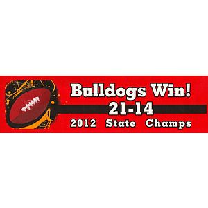 Repositionable 3"x 11" Custom Bumper Sticker (RPBS)