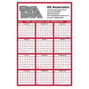 Year View Wall Calendar