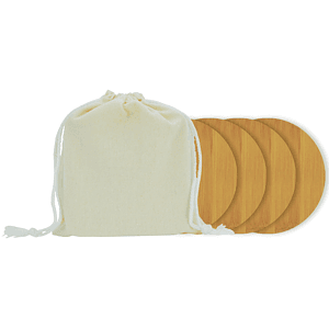 Circle Bamboo Coaster Set
