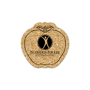 Apple Cork Coaster 5AP