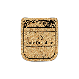 Shopping Bag Cork Coaster