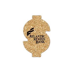 Dollar Sign Cork Coaster