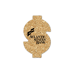 Dollar Sign Cork Coaster