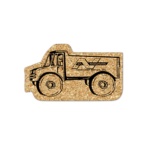 Dump Truck Cork Coaster