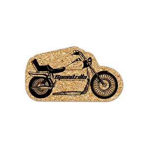 Motorcycle Cork Coaster