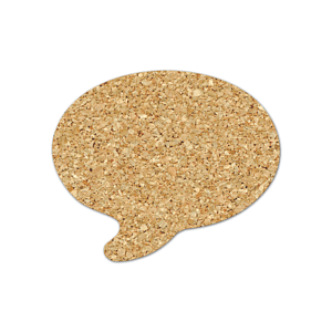 Talk Bubble Cork Coaster