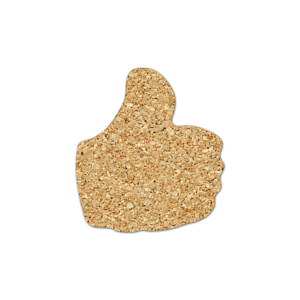 Thumbs Up Cork Coaster