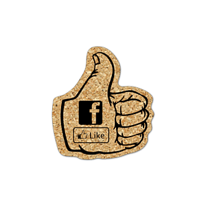 Thumbs Up Cork Coaster