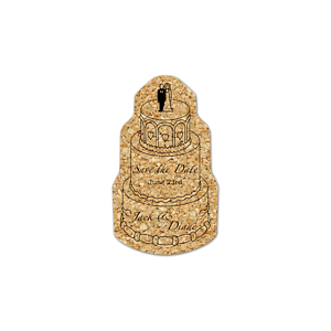 Wedding Cake Cork Coaster