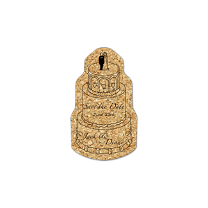 Wedding Cake Cork Coaster