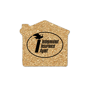 House Cork Coaster 6HO