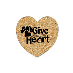Heart Cork Coaster 6HT