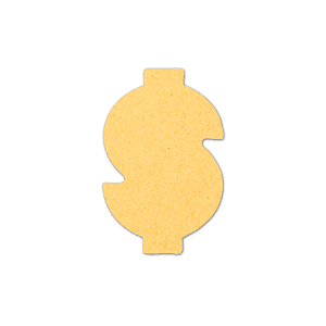 Dollar Sign Compressed Sponge