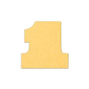 Number One Shape Compressed Sponge