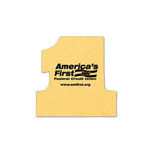 Number One Shape Compressed Sponge