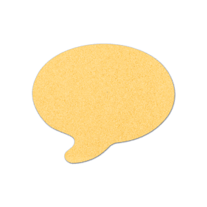 Talk Bubble Compressed Sponge